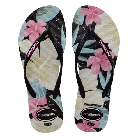 havaianas slim floral sandali donna 4129848 0052 white navy blue